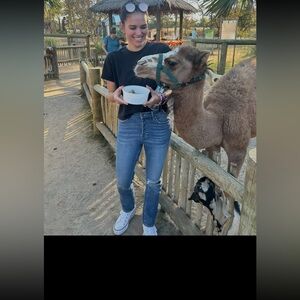 Vigoss Blue Straight Leg Jeans for Women